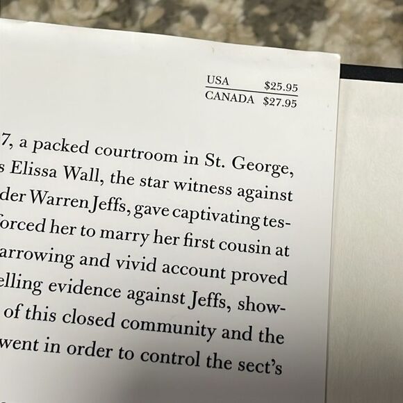 “Stolen Innocence,” Nonfiction Book by Elissa Wall - Picture 5 of 9
